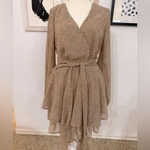 Animal print boho dress